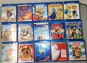 15 Movie Blu-ray & DVD Combo Collection (Disney, Pixar, DreamWorks, Fox, Illumin - Picture 1 of 5