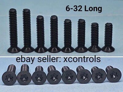 XCONTROLS [CUSTOM] CUSTOM LENGTH 6-32 SCREW KIT for mounting Red Dot optics or other / 6-32 screws