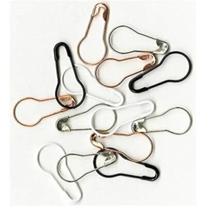 24 Assorted Finish Plated Brass 21mm Bulb Shaped Safety Pin Mix * - Picture 1 of 1