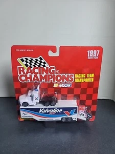 Racing Champions 1997 Edition Team Transporter W/ Mini Car Martin Valvoline #6  - Picture 1 of 19