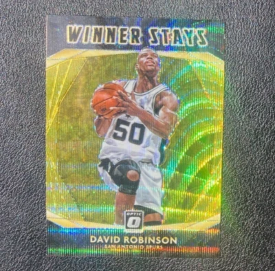 Panini Donruss Optic David Robinson 2020-21 ganador se queda asiático Gold Wave centro comercial Foto 1 de 4