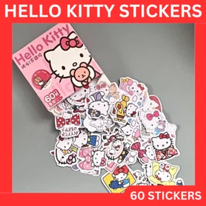 60 x Hello Kitty Stickers | Birthday, Party Bags, Comics, Laptop, Book - Picture 1 of 3