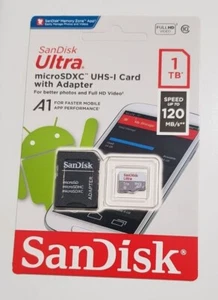 Carte micro SD Sandisk SDXC UHS-I - 1 To avec adaptateur - Neuve # 2 - Zdjęcie 1 z 1