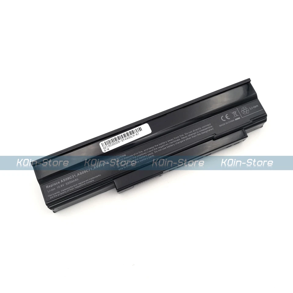 Battery for Acer Extensa 5635Z 5635ZG GATEWAY NV4400 AS09C31 AS09C71 AS09C75 Z06 - Imagem 1 de 4