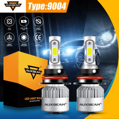AUXBEAM 9004 HB1 LED Headlight for Ford F-150 F-250 F-350 987-1991 High Low Beam - Image 1 of 4