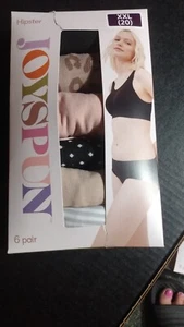 Joyspun Women's Hipster Panties 6-Pack Size XXL - Picture 1 of 3