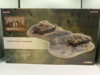 CORGI CC61006 T-34 & TIGER TANK SET KURSK DIORAMA 1/50 - Image 1 of 4