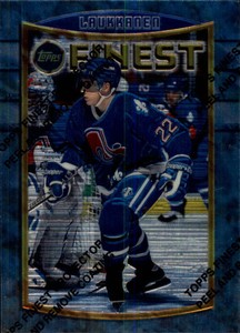1994-95 Finest Nordiques Hockey Card #8 Janne Laukkanen