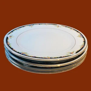 4 Lynns Bennington Fine China 10 1/2" Dinner Plates See Photos & Read - Picture 1 of 14
