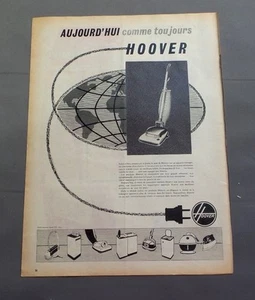 PUB PUBLICITE ANCIENNE ADVERT CLIPPING 100717 APPAREILS MENAGES HOOVER COMME TO - Picture 1 of 1