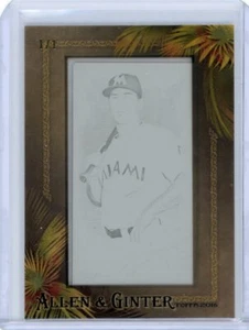 2016 Topps Allen & Ginter Baseball Black Printing Plate #$48 J.T. Realmuto #1/1 - Picture 1 of 2