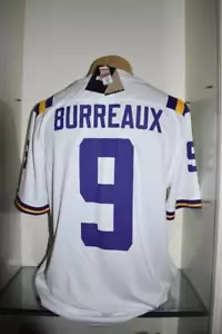 Nike Joe Burrow White LSU Tigers BURREAUX Alumni Player Jersey Men's Sizes NWT - Picture 1 of 5