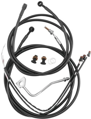 Burly Brand Cable and Brake Line Kit - Black Motorcycle Street Bike B30-1277 - Image 1 of 3