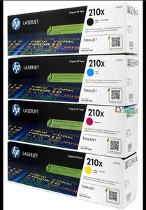 HP 210X Black/Cyan/Magenta/Yellow High Yield Toner Cartridge, Pack Of 4 - Photo 1/1