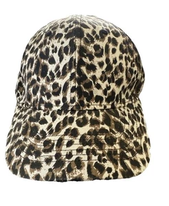 New Pugs Womens Leopard Animal Print Hat Cap Self Attach Adjustable Outdoor - Picture 1 of 12