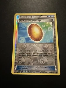 Old Amber Aerodactyl 106/124 Pokemon XY Fates Collide Reverse Holo NM - Picture 1 of 2