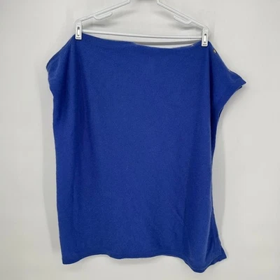 Poncho suéter envolvente de cachemir Lilly Pulitzer azul talla única Foto 1 de 4