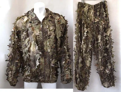 3D Leaf Python Camo Ghillie Suit Bionic Training Bowhunt Sniper - Image 1 of 4