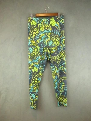 Yilly Leggings Womens Small Multicolor Butterfly Print High Rise Yoga Pants Mesh - Image 1 of 4