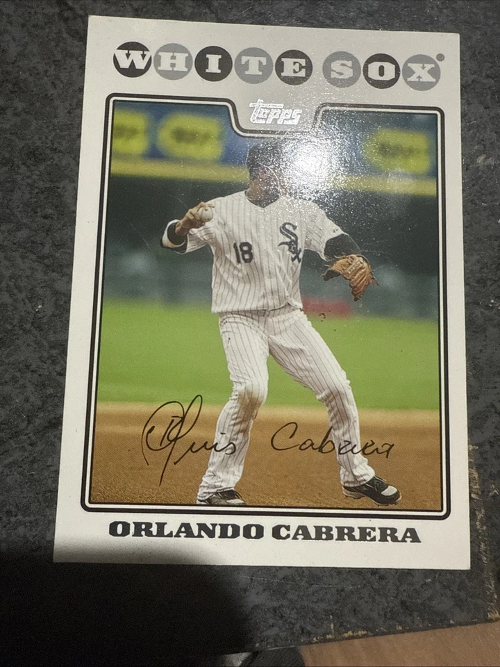 2008 Topps Orlando Cabrera Auto Signed White Sox - Image 1 of 4