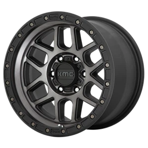 17x8.5 KMC KM544 MESA Satin Black With Gray Tint Wheel 5x5 (0mm) - Picture 1 of 5