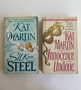 Kat Martin Lot 2 Silk and Steel + Innocence Undone w/ Stepbacks - Picture 1 of 12