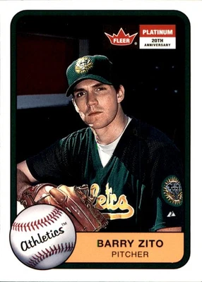 Barry Zito 2001 Fleer Platinum #250 Oakland Athletics FREE SHIPPING AutographDen - Image 1 of 2