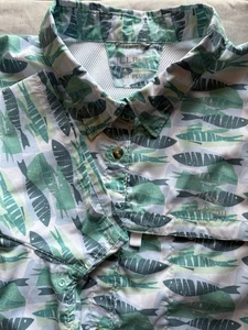 LL Bean Herren Tropicwear Fisch Knopfleiste Kurzarm belüftet grün 3XL Angeln - Bild 1 von 19