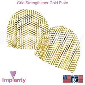 Fortalecedor de rejilla dental placa de oro Ø2,5 mm perforaciones fuerte unión dentadura - Imagen 1 de 3