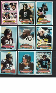 Set squadra Topps Football Pittsburgh Steelers 1980 (tutte le 24 carte) + 1 bonus - Foto 1 di 4