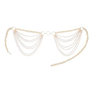 Körperketten für Damen Taille Schmuck Lagenlook Bauch Strass Gürtel - Bild 1 von 16