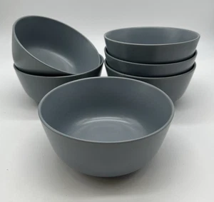 6 Ikea Dinera 12011 matt grau Suppen-Müslischalen 5,5 Zoll eingestellt - Bild 1 von 11