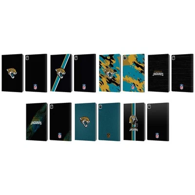 NATIONAL FOOTBALL LEAGUE OFFICIAL NFL JACKSONVILLE JAGUARS LOGO LEATHER BOOK WALLET CASE FOR APPLE iPAD