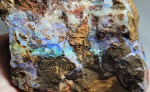 Boulder Opal Rough Specimen Purple Blue Crystal Winton Lapidary 382 Gram 1910 Ct - Bild 1 von 13