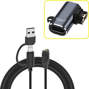 USB Type C/Micro USB Female charger Converter Charging Adapter For Garmin watch - Picture 1 of 14