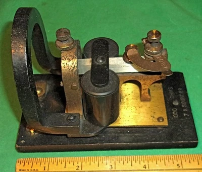 Western Electric 7A Polarized Telegraph Sounder Morse Code (1000 ohms) - Image 1 of 4