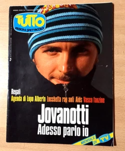 Rivista TUTTO Musica e Spettacolo 1° Gennaio 1994 JOVANOTTI VASCO ROSSI NOMADI - Foto 1 di 4