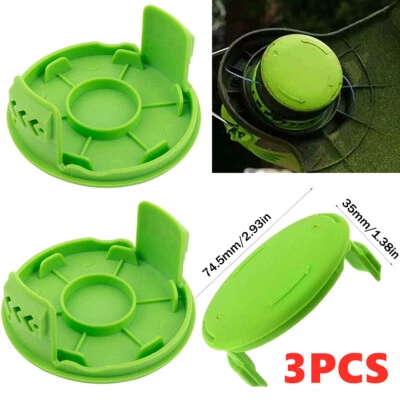 3x Spool Cap For GreenWorks Strimmer Trimmer 3411546A-6 21332 21222A 21602 21062 - Image 1 of 4