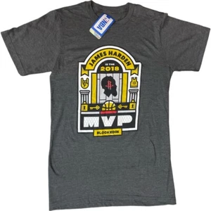 2018 MAJESTIC NBA HOUSTON ROCKETS JAMES HARDEN MVP GRAPHIC TSHIRT SZ SMALL NWT - Picture 1 of 6