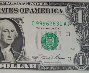 ((HIGH SERIAL #)) $1 1981A (CHOICE CU) - FANCY SERIAL # ** PAPER CURRENCY - Picture 1 of 3