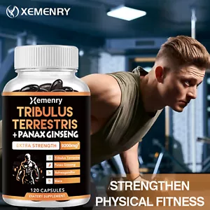 Tribulus Terrestris 9200mg- Improve Muscle Strength & Growth- Maca,Panax Ginseng - Picture 1 of 11