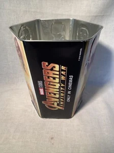 Marvel Studios Avengers Infinity War Tin Popcorn Bucket Trash Can Iron Man - Picture 1 of 11