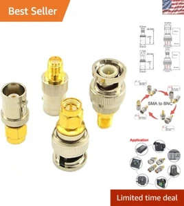 Versatile 50 Ohm SMA/BNC Coaxial Adapter Kit for Walkie Talkies and Scanners - Picture 1 of 10