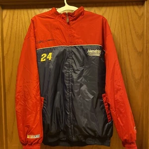 Chase Authentics Jeff Gordon Nascar Mens XL Bomber Jacket Red & Blue - Picture 1 of 9