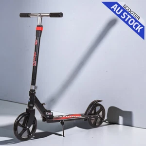 Light Foldable Commuter Scooter Adjustable Large Wheels for Adults/Teens - Black - Picture 1 of 7