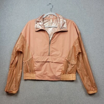 Chaqueta cortavientos Free People Movement para mujer pequeña recortada melocotón ligera Foto 1 de 4