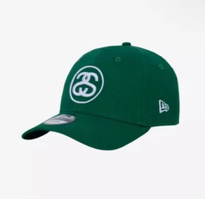 STÜSSY NEW ERA 9TWENTY SS LINK CAP GREEN - Picture 1 of 1