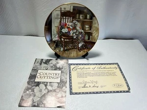W. L. George COUNTRY CUTTINGS 1990 #13784A Collector Plate COA - Picture 1 of 3