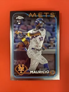 2024 Topps Chrome- #28 Ronny Mauricio Base Rookie (RC) New York Mets - Picture 1 of 2