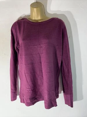 womens Maine New England Uk 12 Red Wine Thin Knit Pullover Sweater Casual jumper - Image 1 of 4